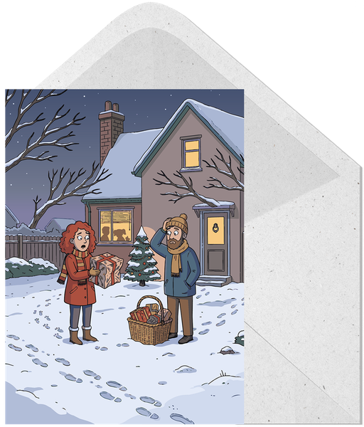 Gruß&shy;karte, Weih&shy;nachts&shy;geschenk